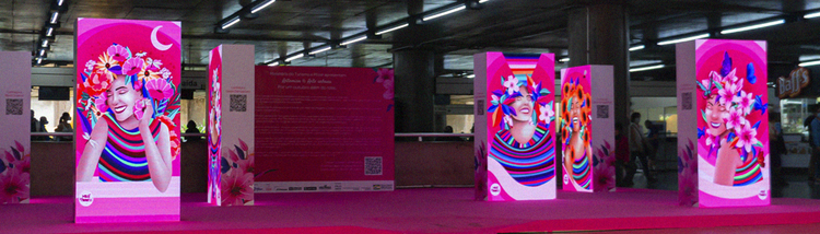 banner com a exposição do coletivo pink