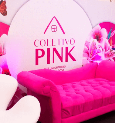 Coletivo pink sofá